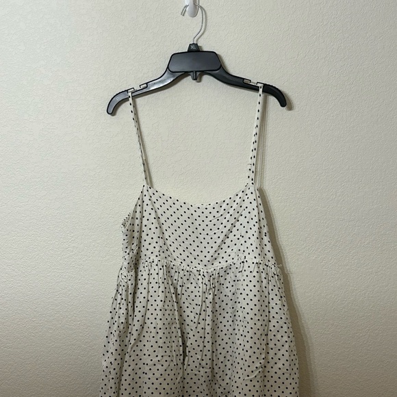 kate spade Tops - Kate Spade Cream and Black Polka Dot Camisole